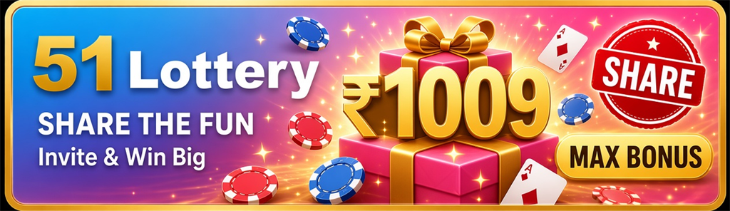 Share the Fun / Invite & Win Big / ₹1009 MAX BONUS